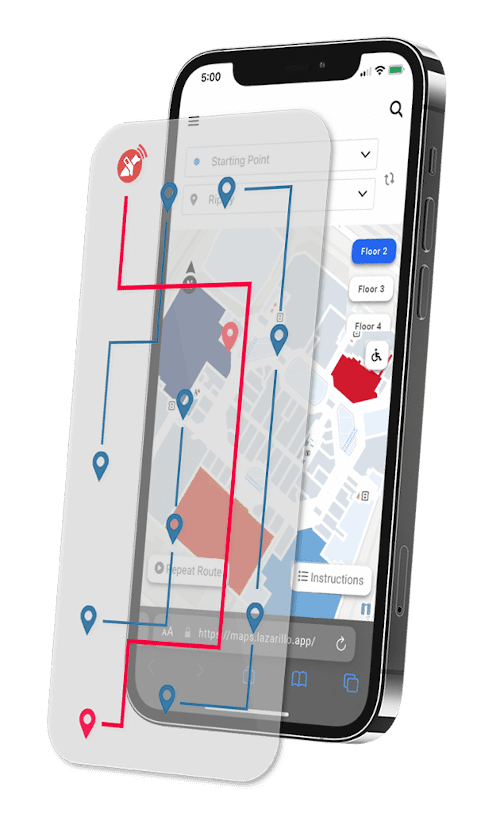 Lazarillo Maps iPhone Representation
