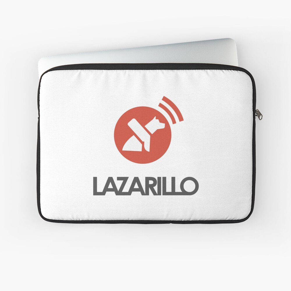 Lazarillo Logo Laptop Sleeve With Company Name