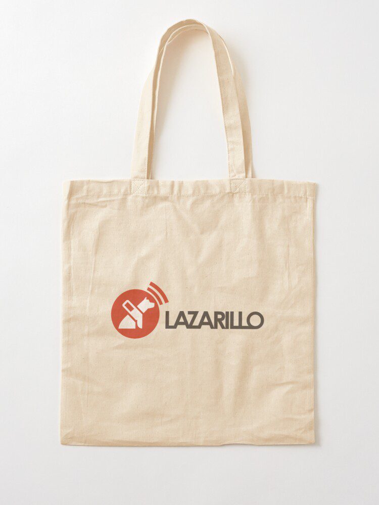 Lazarillo Horizontal Logo Canvas Tote Bag