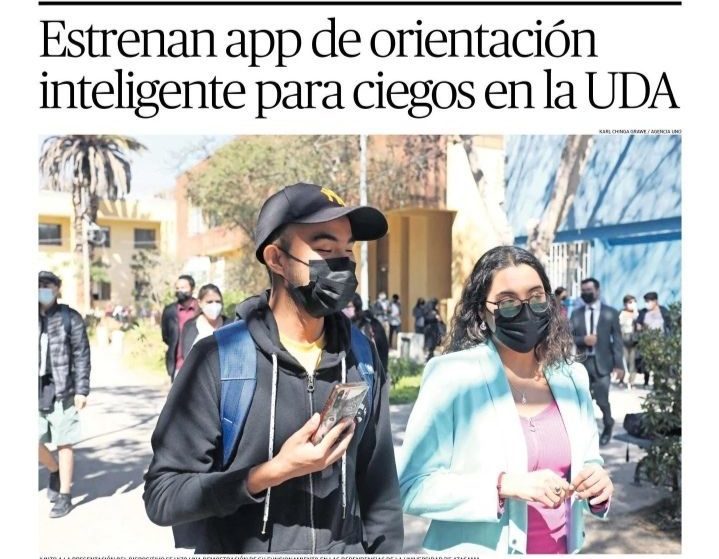 Portada de periódico de la Universidad de Atacama donde anuncian alianza con Lazarillo.